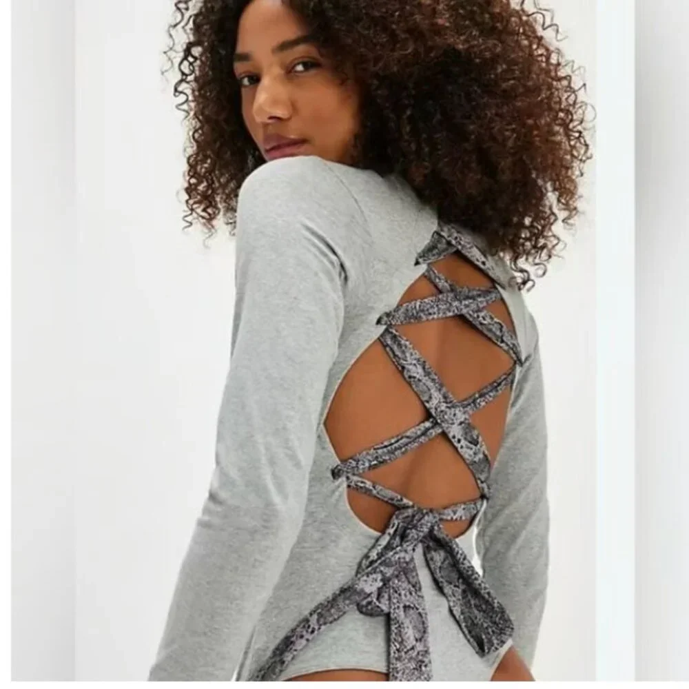 NWOT Free People Straps in the Back Bodysuit